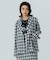 FLOWER PRINT CHECK SHIRT