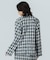 FLOWER PRINT CHECK SHIRT