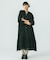 COTTON DOBBY STRIPE LONG DRESS