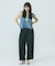 SLV.LESS GATHERED BLOUSE