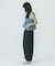 SLV.LESS GATHERED BLOUSE