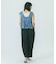 SLV.LESS GATHERED BLOUSE