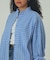 BACK OPEN STRIPE SHIRTS