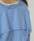 BACK OPEN STRIPE SHIRTS