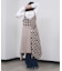 MIXED CHECK DRESS