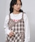 MIXED CHECK DRESS
