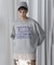 FROCKY PRINT DOCKING HEM SWEAT