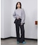 LAME RUFFLE SLEEVE SWEAT