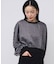 LAME RUFFLE SLEEVE SWEAT