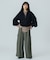 VOLUME SLEEVE ZIP UP TOP