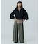 VOLUME SLEEVE ZIP UP TOP