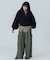 VOLUME SLEEVE ZIP UP TOP