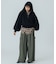 VOLUME SLEEVE ZIP UP TOP