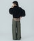 VOLUME SLEEVE ZIP UP TOP