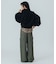 VOLUME SLEEVE ZIP UP TOP