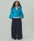 VOLUME SLEEVE ZIP UP TOP