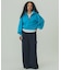 VOLUME SLEEVE ZIP UP TOP