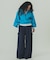 VOLUME SLEEVE ZIP UP TOP