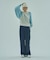 KNIT VOLUME SLEEVES TOP