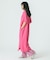 SLIT NECK S/S DRESS