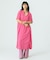 SLIT NECK S/S DRESS