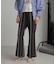 JACQUARD FLARE PANTS