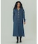 DENIM VOLUME SLEEVE DRESS