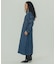 DENIM VOLUME SLEEVE DRESS