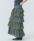 CHECK TIERED SKIRT