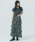 CHECK TIERED SKIRT
