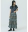 CHECK TIERED SKIRT