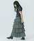 CHECK TIERED SKIRT