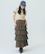 CHECK TIERED SKIRT
