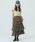 CHECK TIERED SKIRT