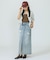 DAMEGE DENIM SKIRT