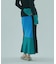 MULTICOLOR RIB KNIT SKIRT