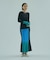 MULTICOLOR RIB KNIT SKIRT