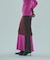 MULTICOLOR RIB KNIT SKIRT