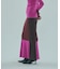 MULTICOLOR RIB KNIT SKIRT