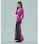 MULTICOLOR RIB KNIT SKIRT