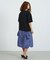 REGIMENTAL STRIPE SKIRT GRAPHIC DRESS