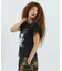 LACE SLEEVE GRAPHIC TOP