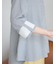 クルーネックチェックブラウス