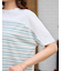 先染めボーダードルマンTシャツ