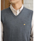 無地Vネックベスト