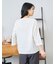 ストライプ袖ボタンTシャツ