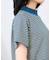 ハイネックボーダーTシャツ