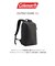 outbizdome122214024アウトビズドーム12Ｌ リュック [Coleman][コールマン]