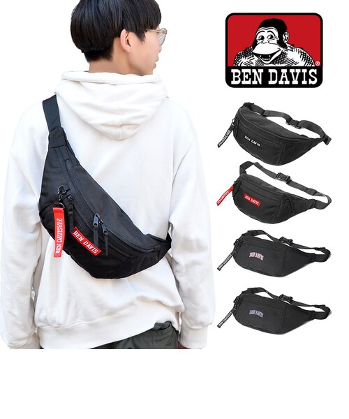 BDW-9274BOX WAIST BAG ウエストバッグ ボディバッグ [BEN DAVIS][ベン