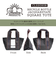 CL220308RECYCLE BOTTLE JACQUARDTAPE SQUARE TOTE  トートバッグ[THEATRE PRODUCTS][シアタープロダクツ]